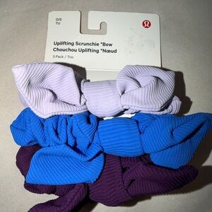 lululemon athletica Uplifting Scrunchie Trio - Purple, Blue, Lavender